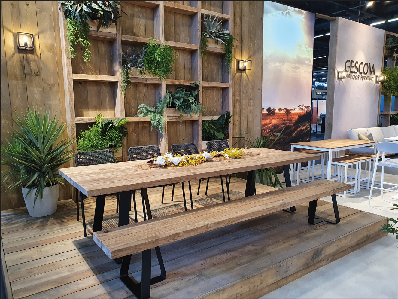 table de jardin avec banc magasin mobilier jardin toulouse